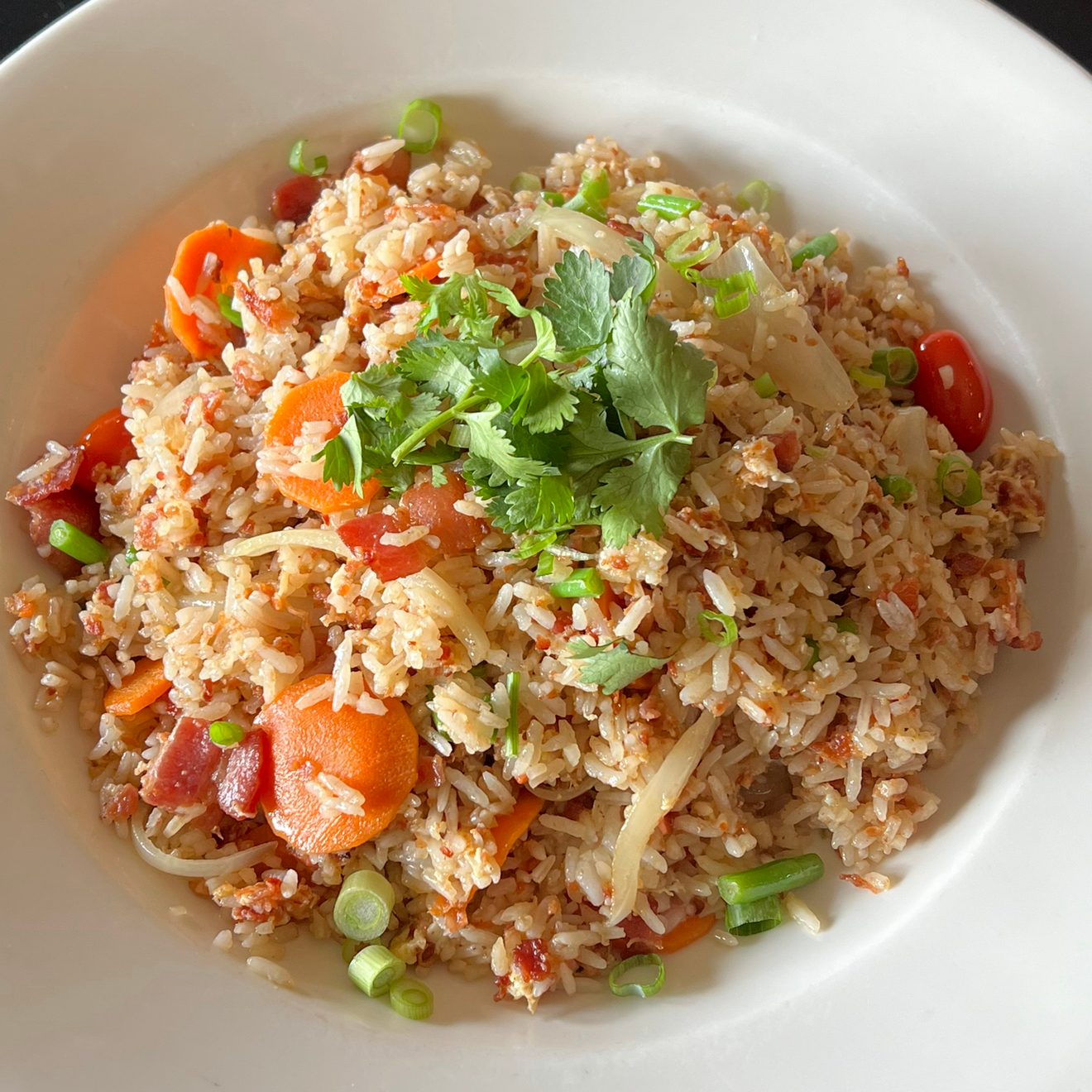 Bacon Fried Rice.