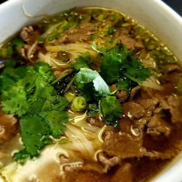 Beef Noodle Bowl Soup.