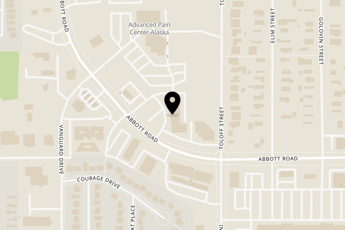 Map showing the location of Lahn Pad Thai on 2101 Abbott Rd #7 in Anchorage